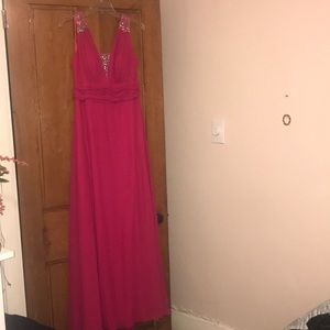 Stunning Hot Pink Faviana Dress Size 14